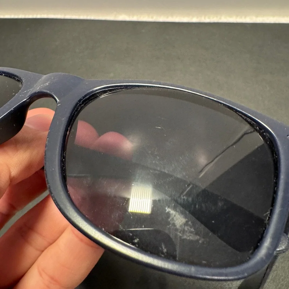 Starry Sunglasses Unisex OS Navy Blue Plastic Wayfarer Promotional Summer Beach